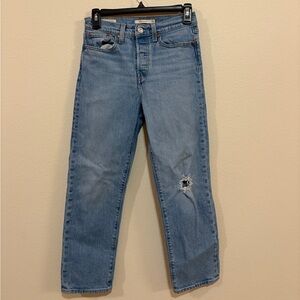 Levi's Light Blue Straight Leg Jeans